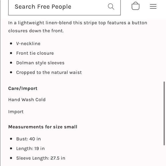 RAILS Striped Linen Blend Tie Front Blouse Top - Picture 8 of 9